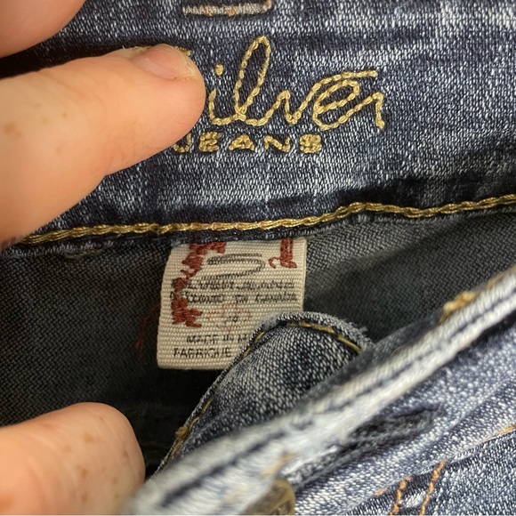 Silver Suki Jeans Low Rise Boot Cut Size 26 - Picture 9 of 9